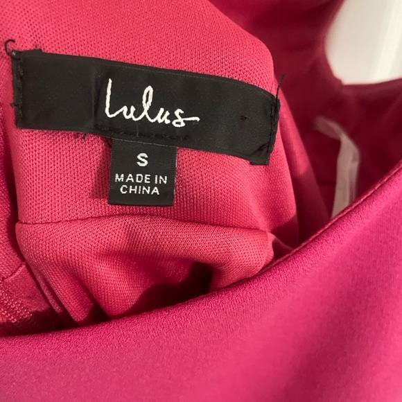 Lulus Moment Maker Pink Trumpet Midi Dress - Size S - Picture 5 of 5